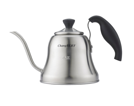 Coffee Kettle Pour Over Gooseneck Tea Kettle Stainless Steel Teapot, for Gas, Electric, Induction Stove, Small Drip - 1L (34oz),Brushed